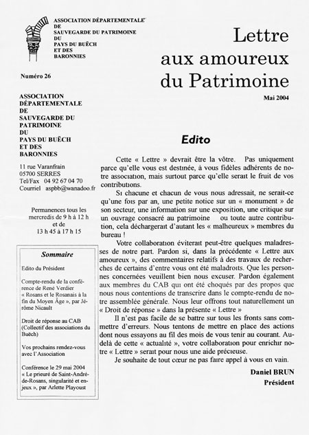 Lettre n°26