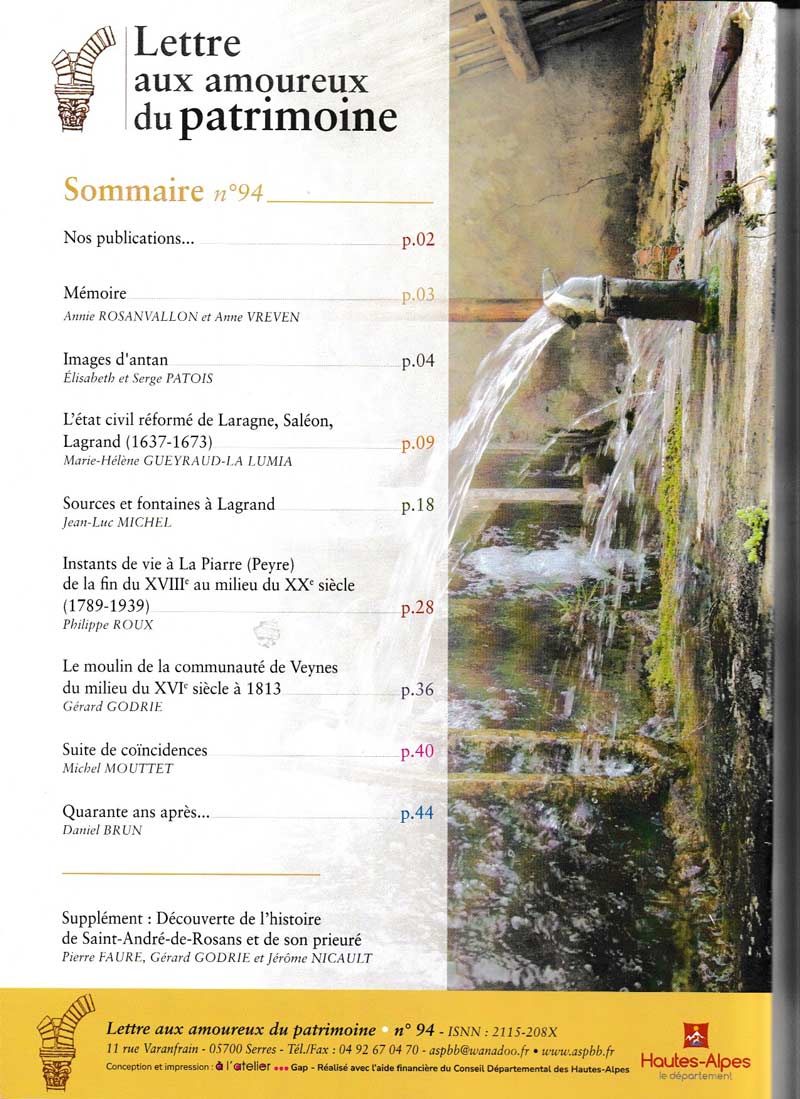 Bulletin n°94 couverture